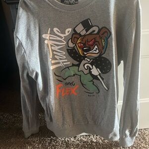 BLVS Gray Graphic Sweatshirt